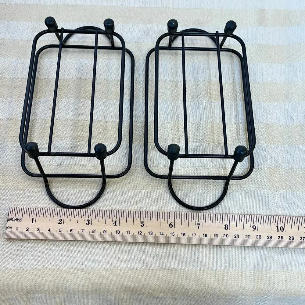 Baking Dish Wire Rack Black Metal Rectangle 3.5